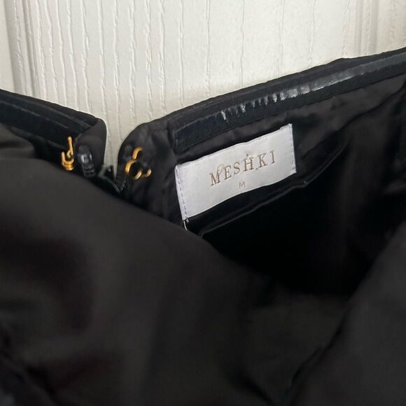 Meshki Black Strapless Cocktail Dress - Picture 3 of 9